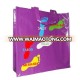 new design printed colorful footprint pattern bopp film opp recycled pp woven shopping bag